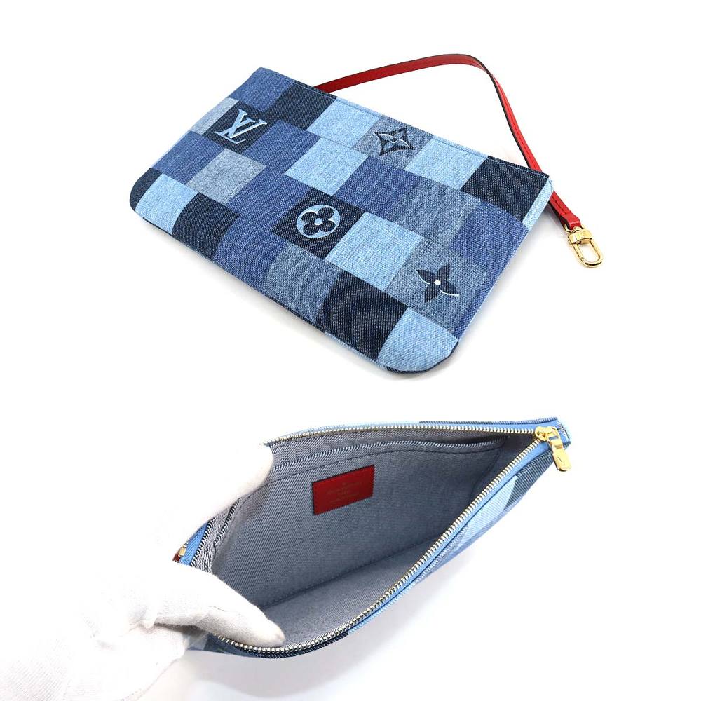 Louis Vuitton Patchwork Denim Monogram Neverfull … - image 7